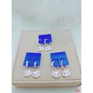 Bông tai trẻ em bạc ta