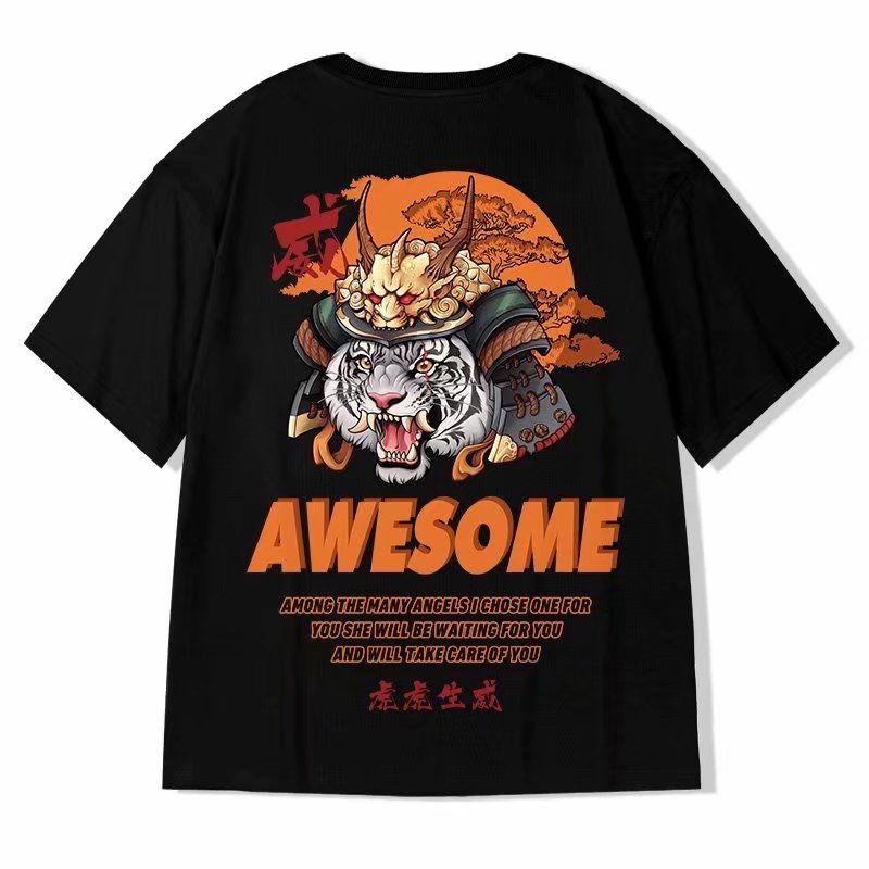 Áo Thun Tay Ngắn Dáng Rộng In Họa Tiết Hoạt Hình Phong Cách Hàn Quốc Thời Trang Mùa Hè Cho Nam Và Nữ Size M-8XL