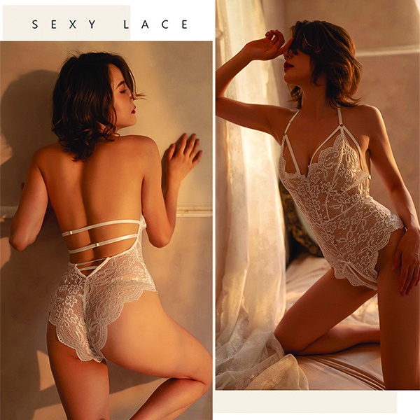 Bodysuit đồ lót liền thân ren xẻ đáy sexy áo lót liền thân phối dây ngực đen đỏ trắng gợi cảm BIKI HOUSE N906 | WebRaoVat - webraovat.net.vn