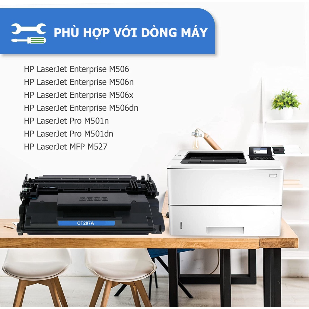 Hộp mực máy in 87A  dùng Cho máy HP M501n/ M501dn/ M506n/ M506dn in đậm,sắc nét hàng nhập khẩu 100%