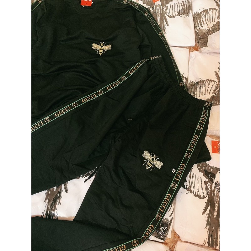 Đồ bộ nỉ nam thu đông dài tay LOGO ong | BigBuy360 - bigbuy360.vn