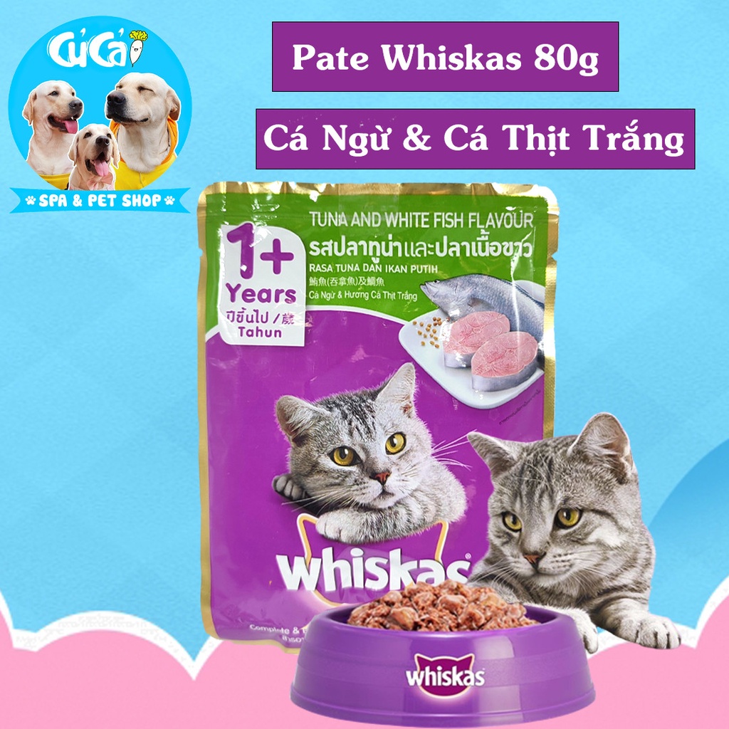 Pate Whiskas 80g Tươi Ngon Đầy Đủ Dưỡng Chất Cho Mèo