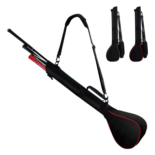 Portable Lightweight Golf Clubs Carry Bag with Three Clubs Mini Nylon Golf Clubs Travel Bag