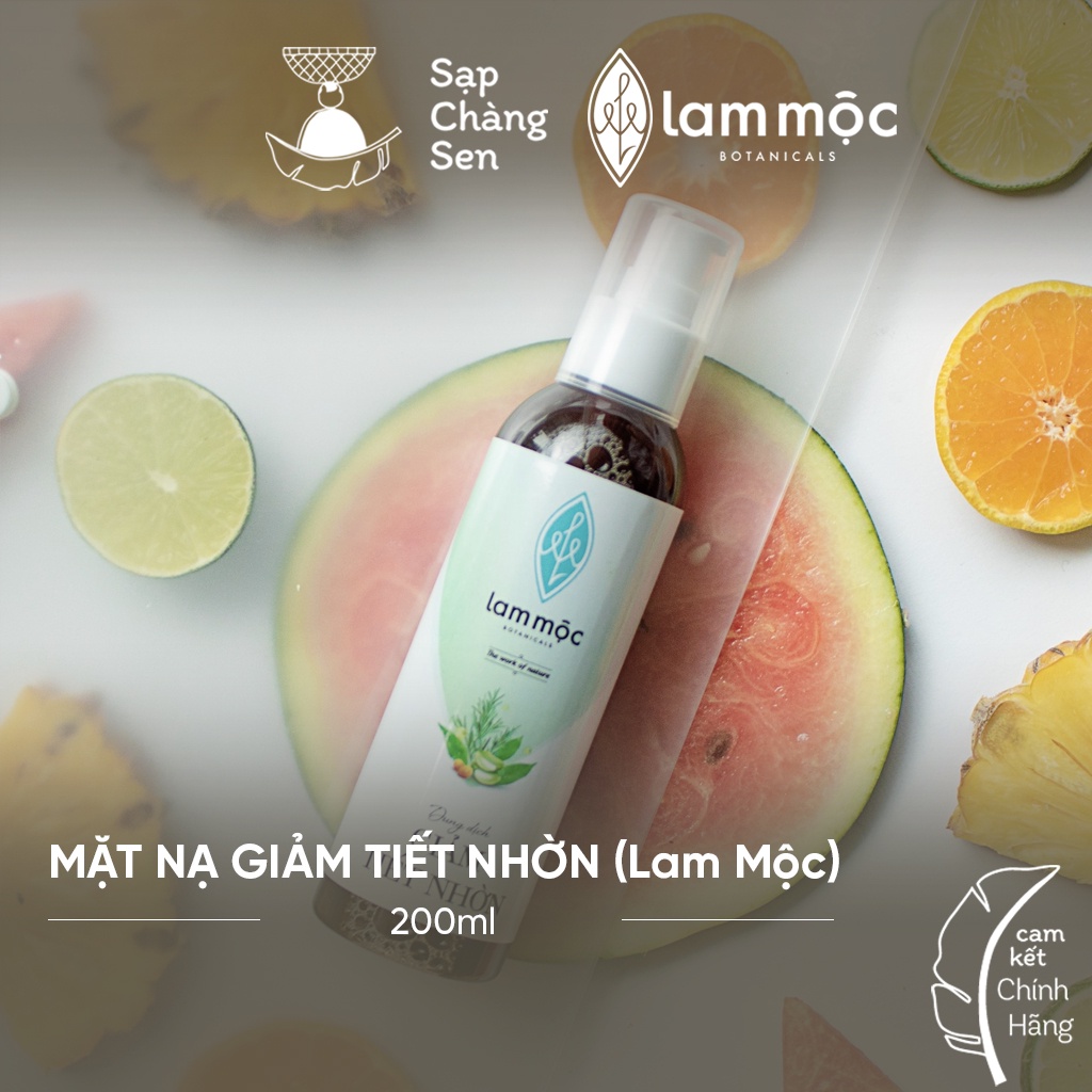 Mặt nạ giảm tiết nhờn Lam Mộc - 200ml