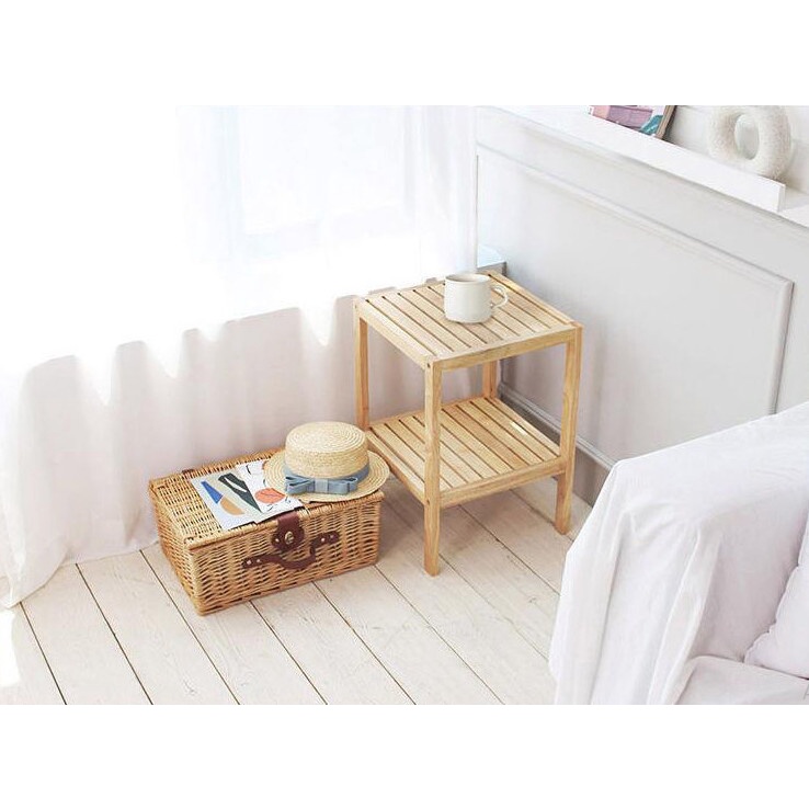 Kệ Gỗ 2 Tầng 80x26x50cm (Dài x Rộng x Cao) Gỗ Thông Siêu Đẹp