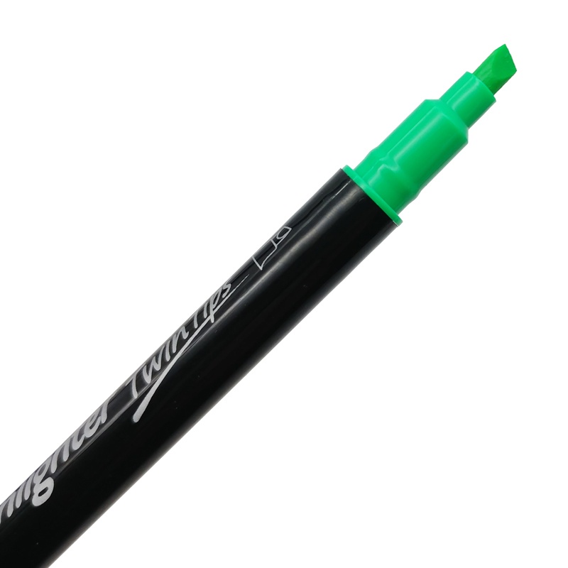 Bút Dạ Quang Stacom 2 Đầu HL105-GG - Xanh Lá + Vàng
