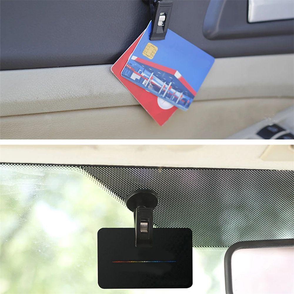 Bộ 2 Móc Kẹp Tấm Che Nắng Cửa Sổ Xe Hơi Tự Dính Bằng ABS