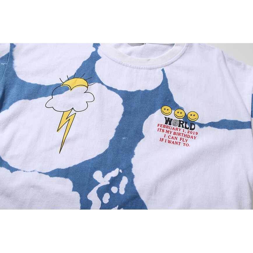 Áo Thun Cotton Ngắn Tay In Hình Travis Scott Thời Trang Cho Nam Nữ