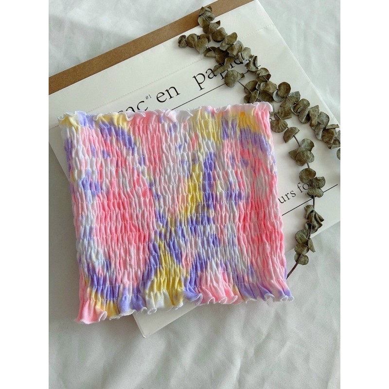 Áo ống nhún loang màu (hình thật) | BigBuy360 - bigbuy360.vn