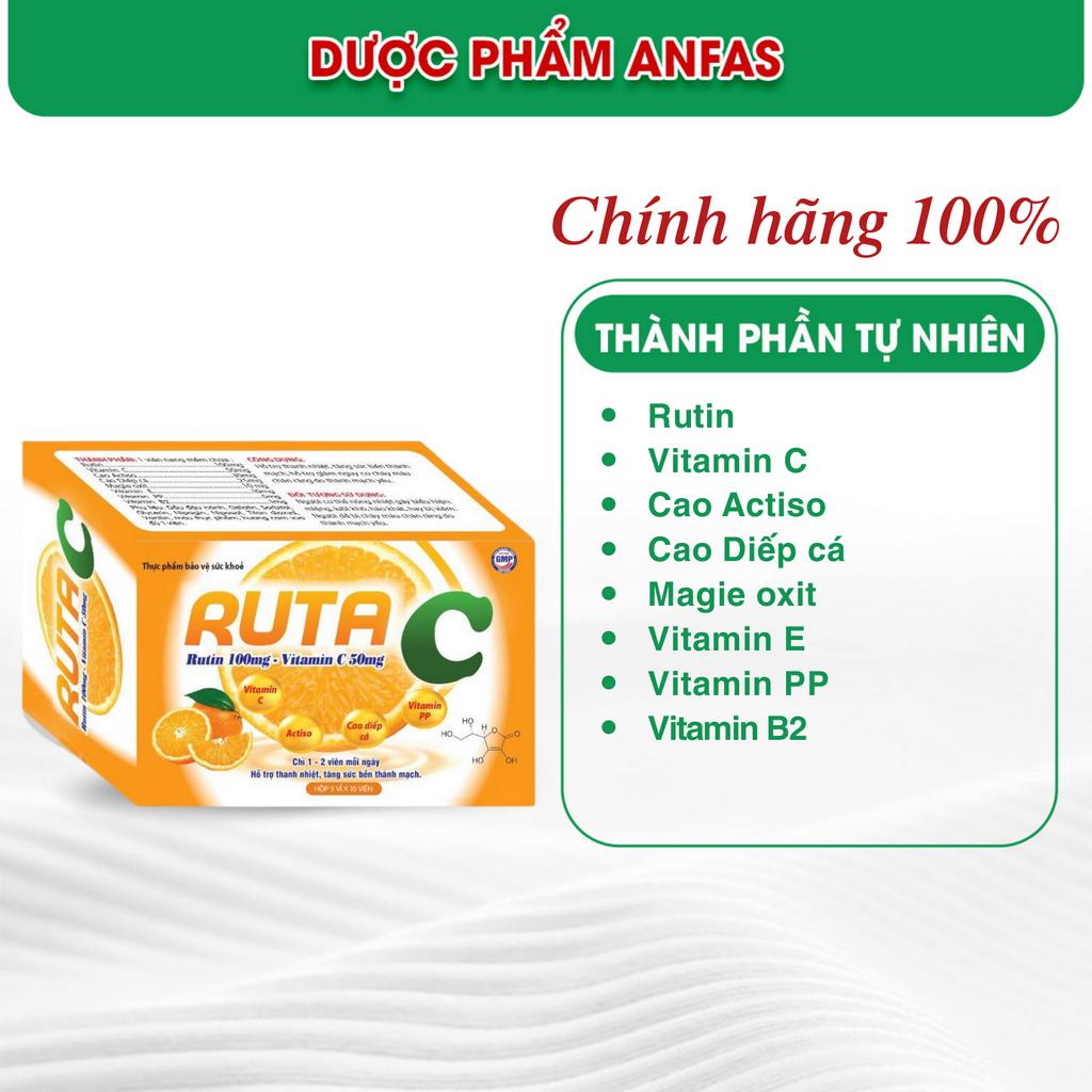 Bổ sung vitamin C, rutin, tăng cường bền mạch máu, giảm chảy máu chân răng, xuất huyết, Ruta C  Ramukid