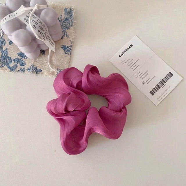 Combo 3c srunchies lụa basic màu ngẫu nhiên