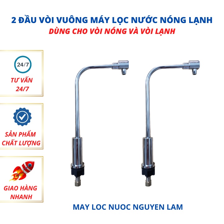 Bộ Vòi Máy Lọc Nước Nóng Lạnh (2 Cái)-Kết Nối Dây 6mm