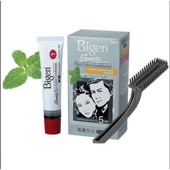 Nhuộm Phủ Bạc Bigen [CHÍNH HÃNG] - Nhuộm Phủ Bạc Bigen Màu Đen Và Bigen - mã 881 & 882 - 0150 | BigBuy360 - bigbuy360.vn