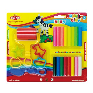 Đất Nặn Neon 8, 16, 24 Màu Cho Bé Vừa Học Vừa Chơi (Nhiều Màu)