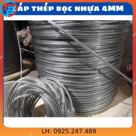 Cáp Thép Bọc Nhựa D4mm (4 ly) Cắt Lẻ Và Sỉ Theo Mét - (capthepsaigon)