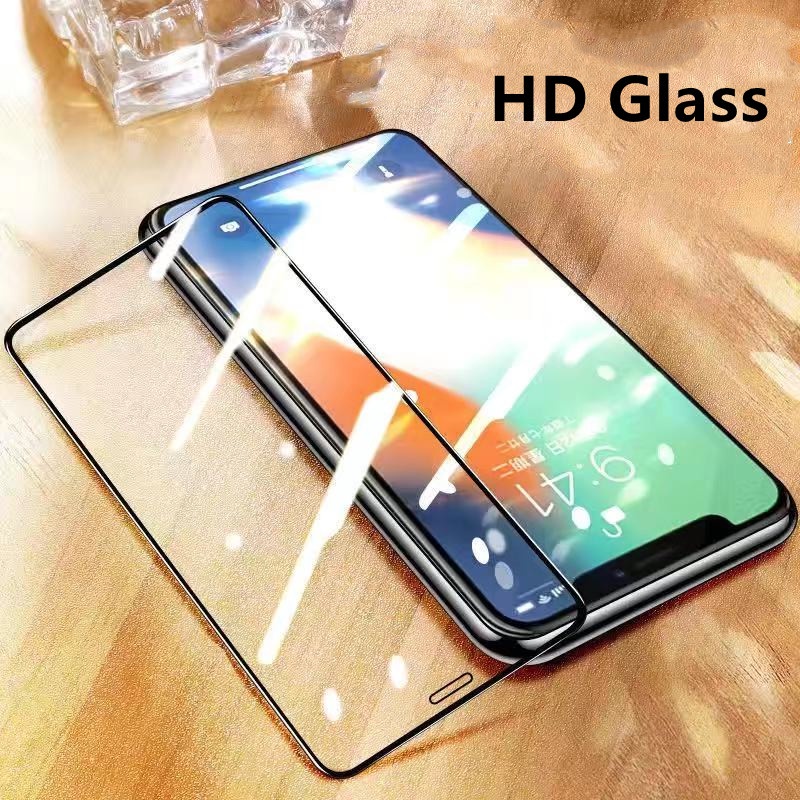 Kính cường lực Full màn 9H cho Iphone 12 Mini 11 Pro Xs Max X Xr Se 2020 8 7 6 6s Plus