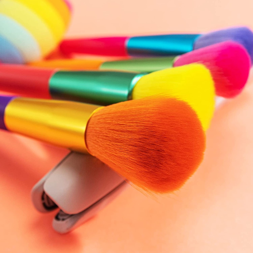 [Hàng mới về] Set 15 cọ trang điểm đa năng cao cấp với màu cầu vồng bắt mắt