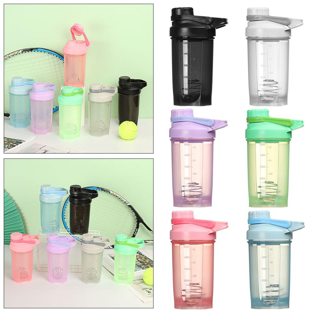 Bình Lắc 500ml Bằng Nhựa Kèm Dây Và Bóng Khuấy Tiện Dụng Cho Nam Và Nữ