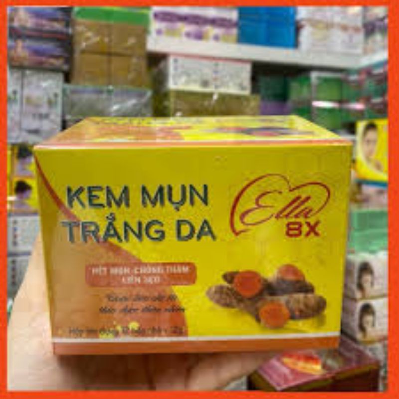 12 hủ kem Ella 8X ngừa mụn thâm