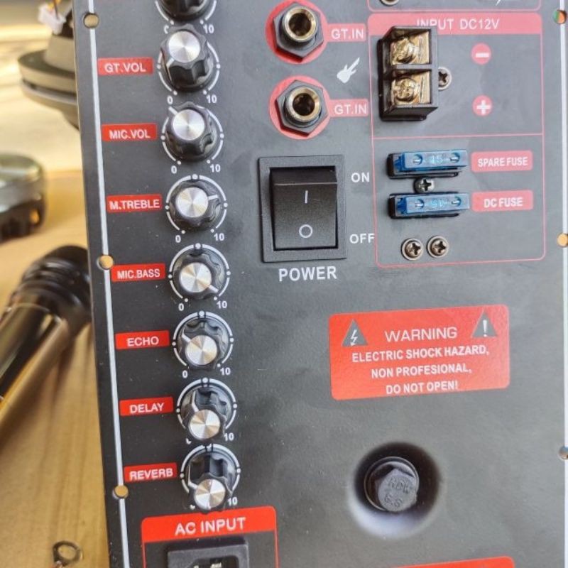 Combo Gồm Board Mạch Loa Kẹo Kéo Reverd Và Cặp Micro UGX 23  Kim Loại Sóng UHF Cao Cấp