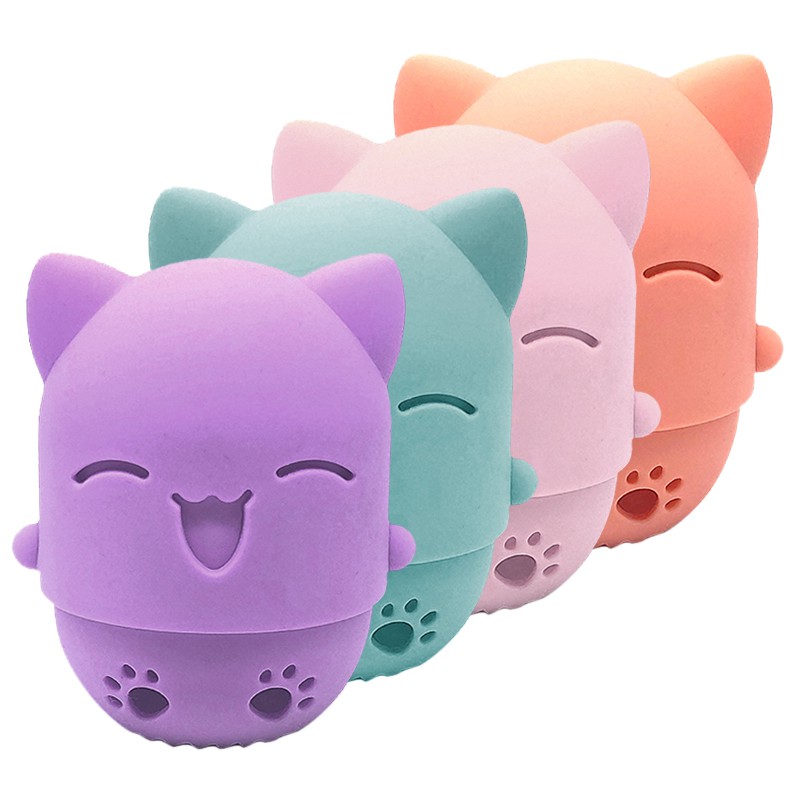 (Hàng Mới Về) Hộp Đựng Mút Trang Điểm Mini Bằng Silicon Chống Bụi