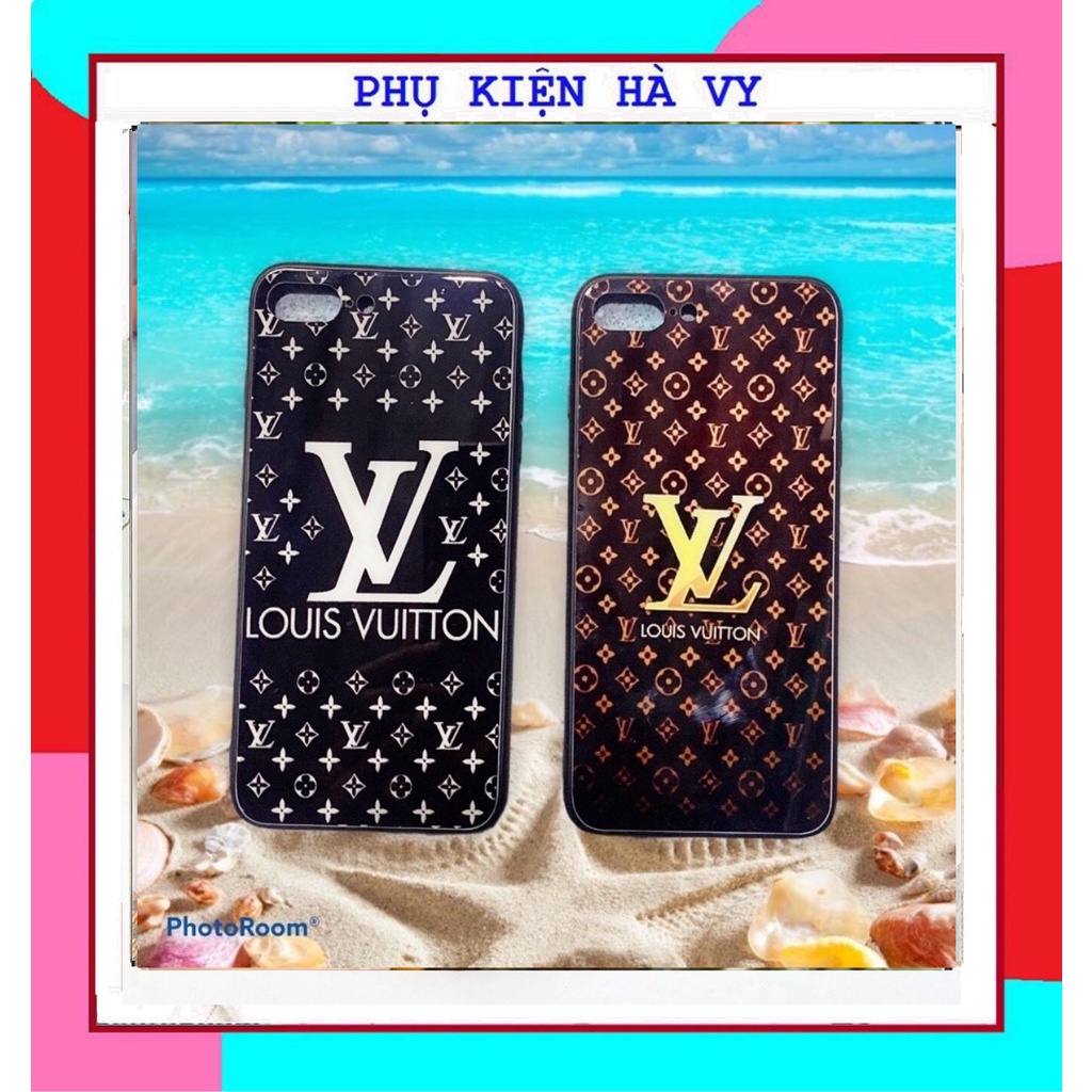 Ốp lưng kính in hình LV- ốp iphone - ốp samsung - ốp oppo và các dòng máy