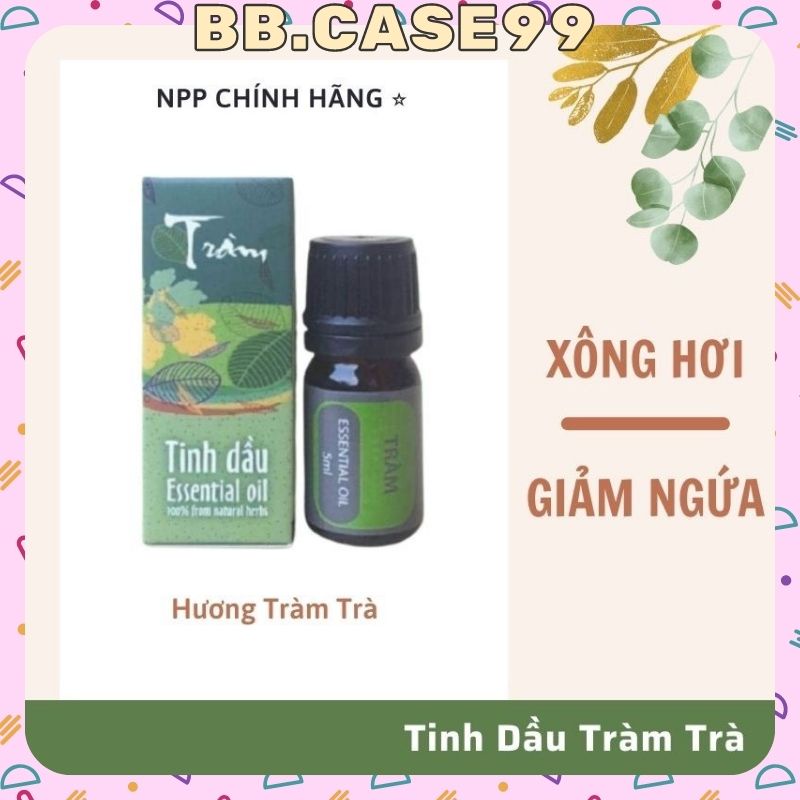 Tinh Dầu Thảo Dược  Tinh Dầu Nguyên Chất Thiên Nhiên 5ml của HTX sinh dược  Tràm Trà  Thảo Dược- bb.case99