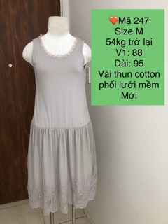 [DKT245248] Đầm 2 dây 2hand Nhật