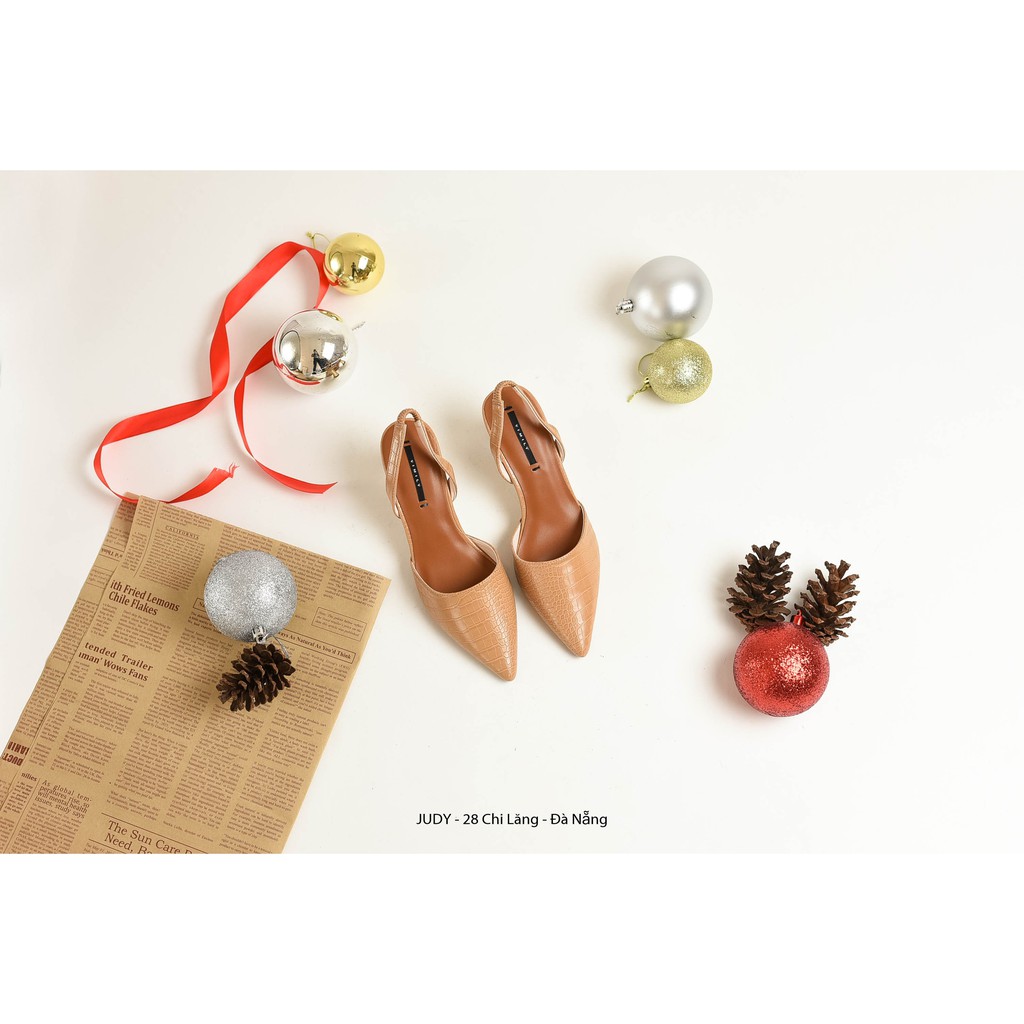 GIÀY SANDAL SLINGBACK VIMILY DA VÂN GÓT SƠN 7 CM HÀNG VNXK