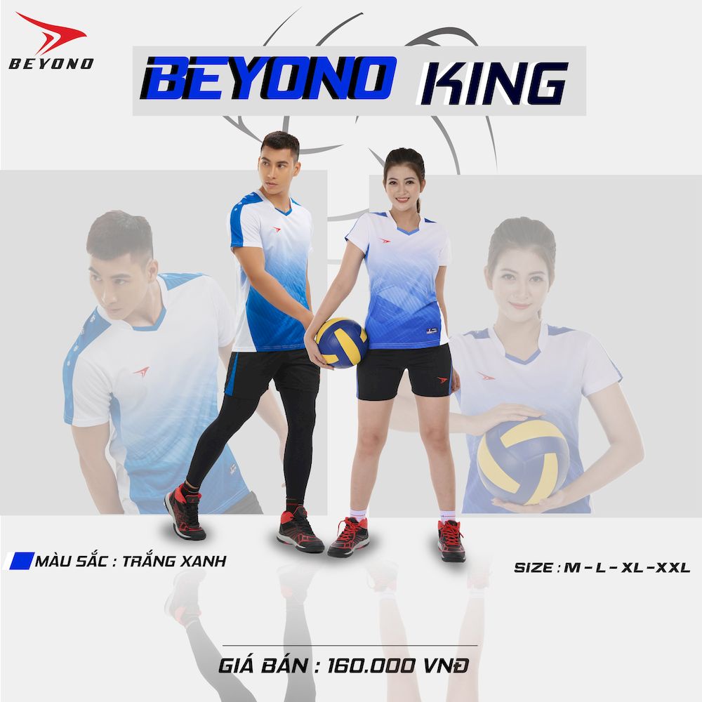 Quần áo bóng chuyền, Bộ đồ thể thao dành cho nam và nữ BEYONO KING - Dungcusport