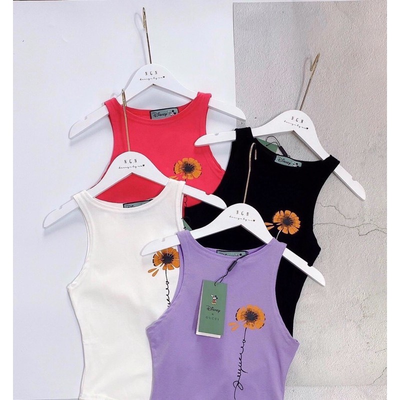 [Mã FAMAYWA giảm 10K đơn 50K] ÁO BA LỖ HOA HƯỚNG DƯƠNG