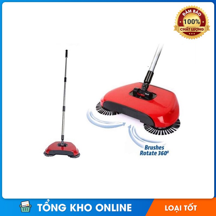 CHỔI QUÉT NHÀ HÚT BỤI THÔNG MINH XOAY 360 ĐỘ