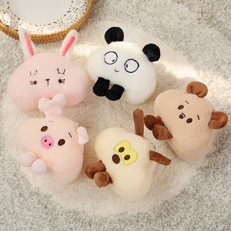 AIXINI Kawaii Bunny Plush Toy Cute Pig Plush Home Pillow Stuffed Animals Bear Dog Cat Plushies Soft Kids Morning Toys Gift for Children