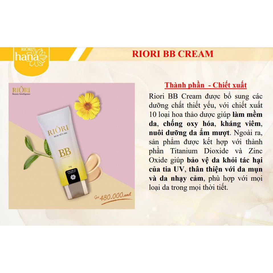 Kem Nền RIORI BB Cream 50g