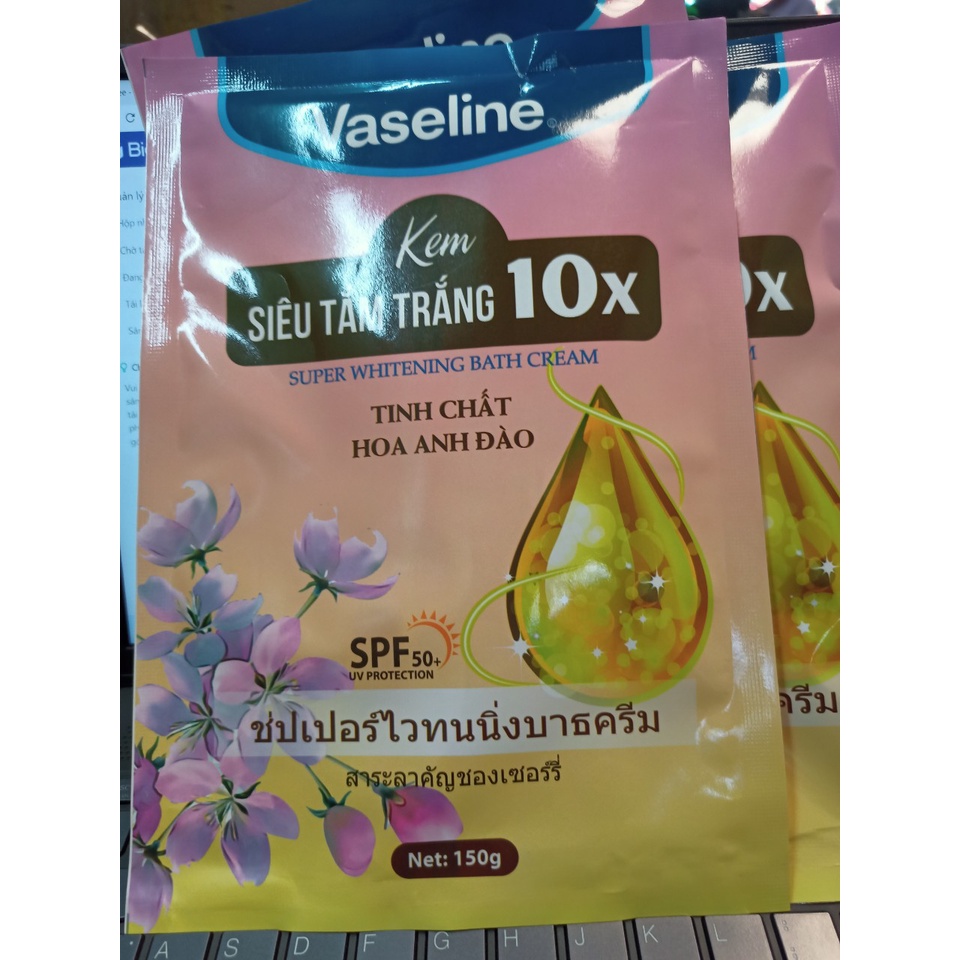 Siêu tắm trắng Vaseline 10X - GÓI HỒNG