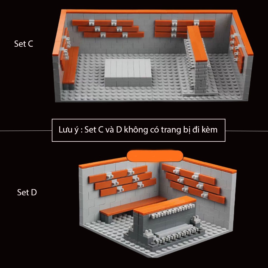 Đồ chơi lắp ráp swat army , mô hình đồ chơi - Phòng chứa trang bị MFA TOY STORE