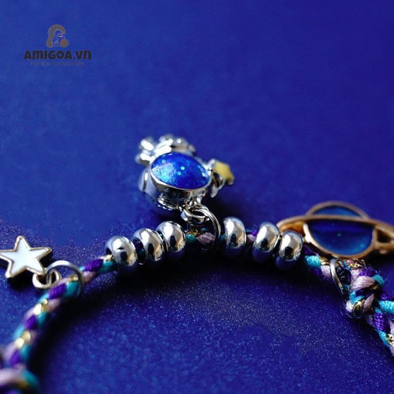 ✨✨Vòng Tay Cao Su Mặt Hình Phi Hành Gia Mặt Trăng Dành Cho Cặp Đôi