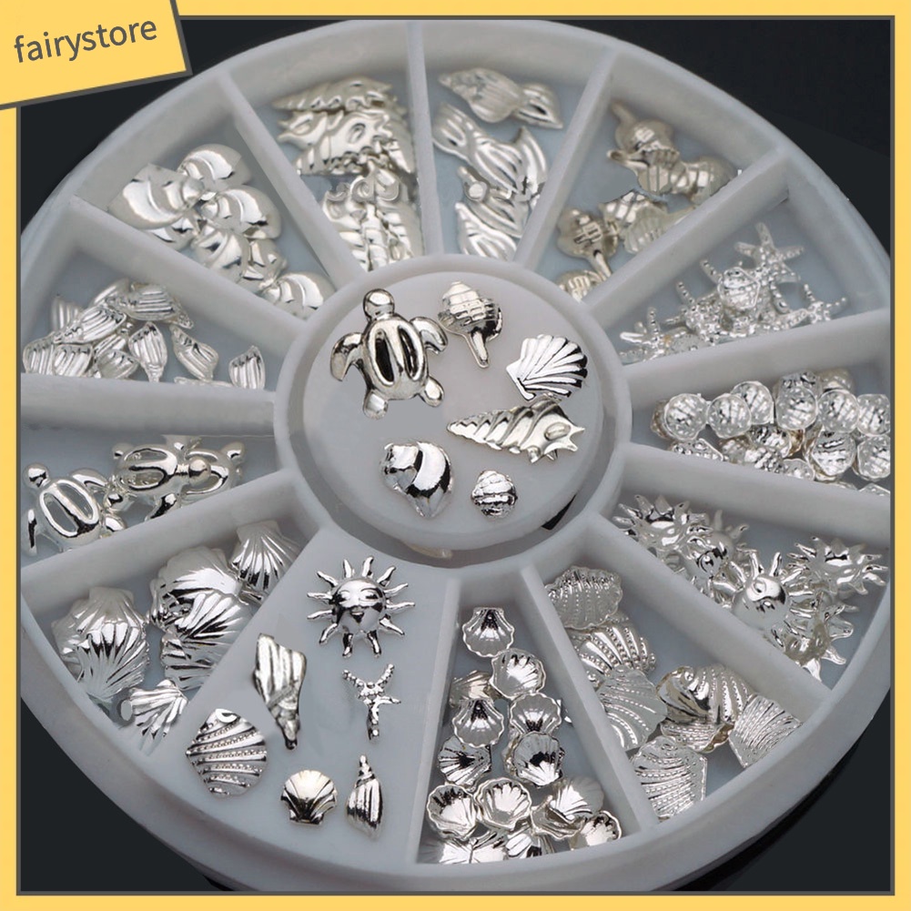 Set 120 phụ kiện trang trí móng tay xinh xắn