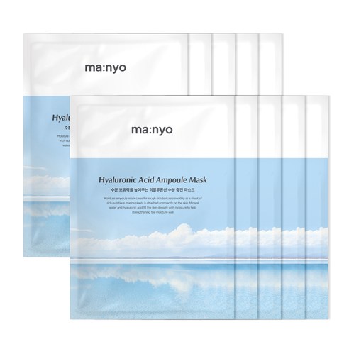 Set 10 mặt nạ tinh chất dưỡng ẩm Manyo Factory Hyaluronic Acid Ampoule Mask 25ml