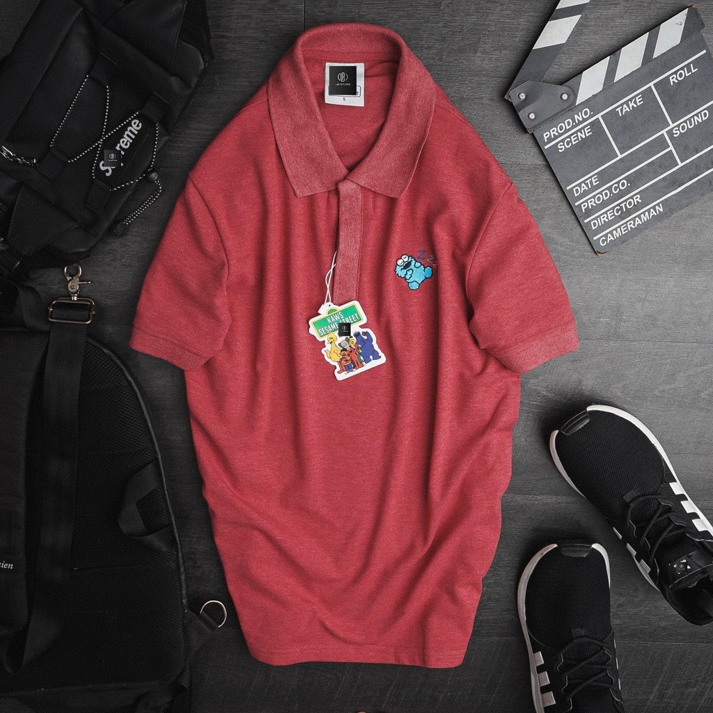 Áo thun nam có cổ tay ngắn POLO hoạ tiết gấu nhỏ trước ngực chất cotton cao cấp UPSTORE AP07 | BigBuy360 - bigbuy360.vn