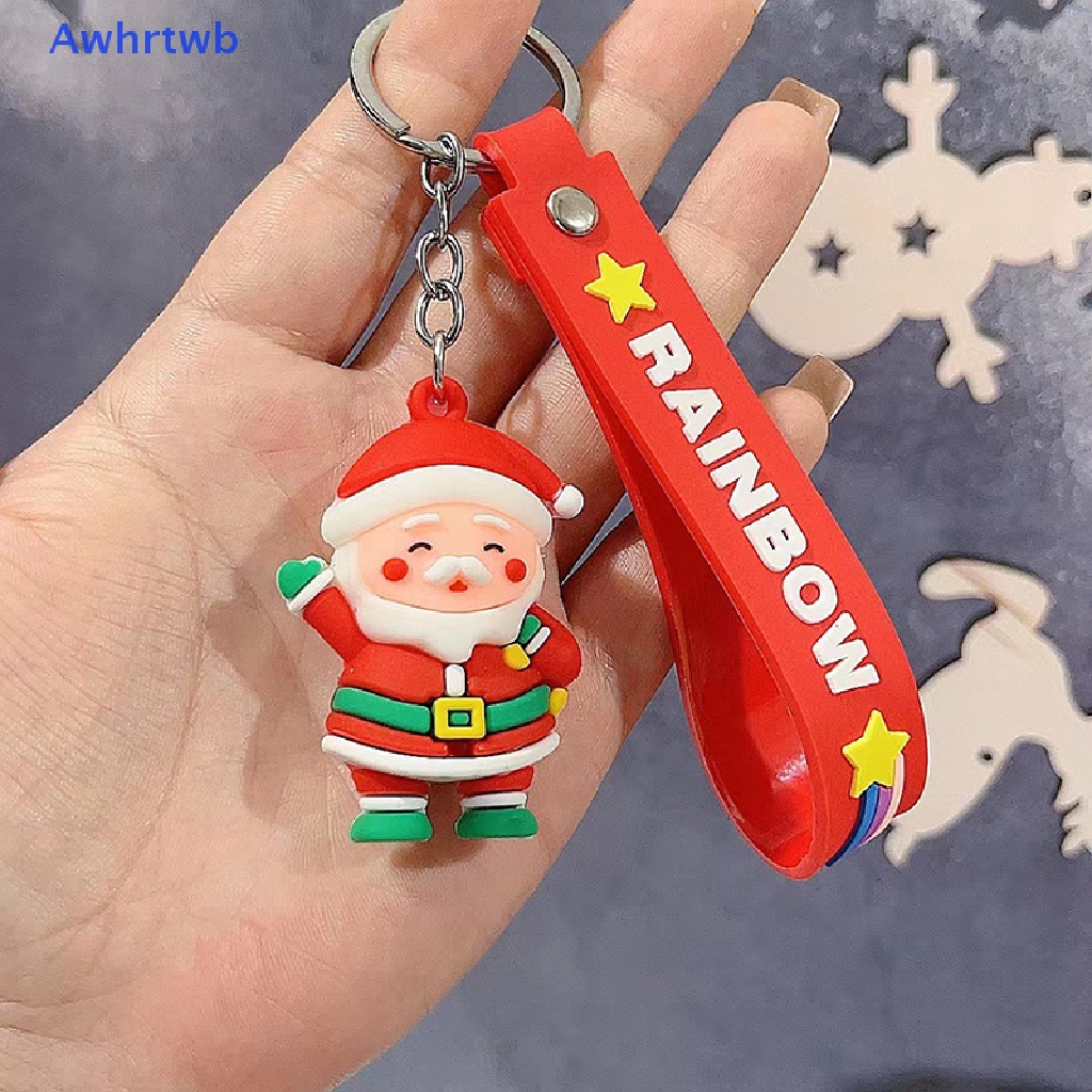 Móc Khóa Hình Ông Già Noel Dễ Thương Dùng Trang Trí Cây Thông Giáng Sinh Mới