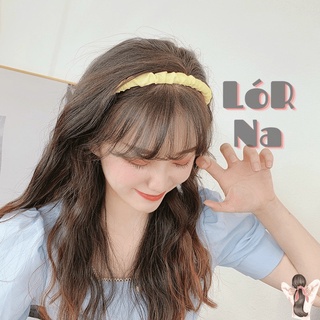 Cài Tóc Vải Lụa Satin Nhúng Bèo Phong Cách Hàn Quốc