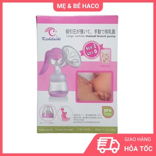 Máy hút sữa bằng tay kichilachi nhật bản - tặng kèm 6 túi trữ sữa