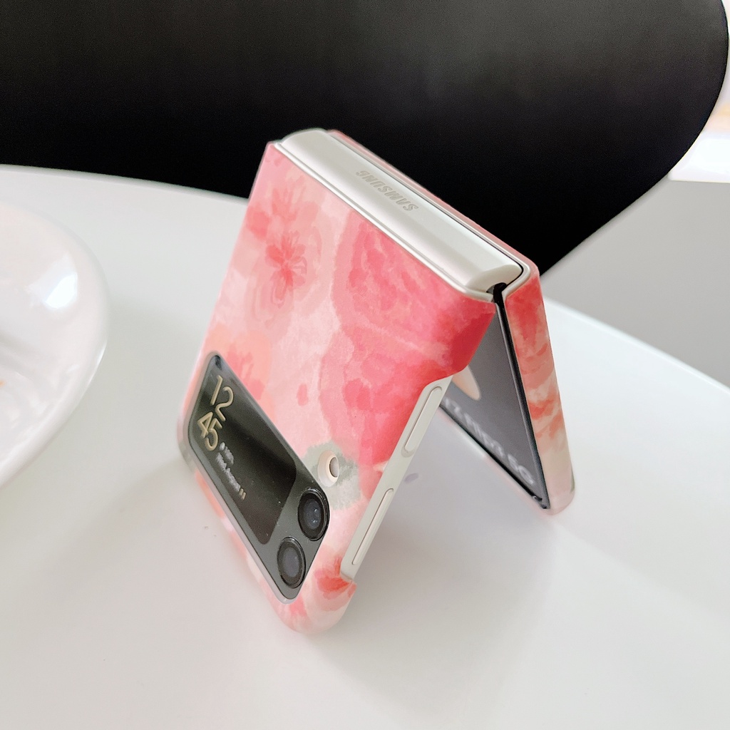 Ốp Điện Thoại Hình Hoa Nhiều Màu Sắc Chống Sốc Cho Samsung Z Flip 3 zflip3