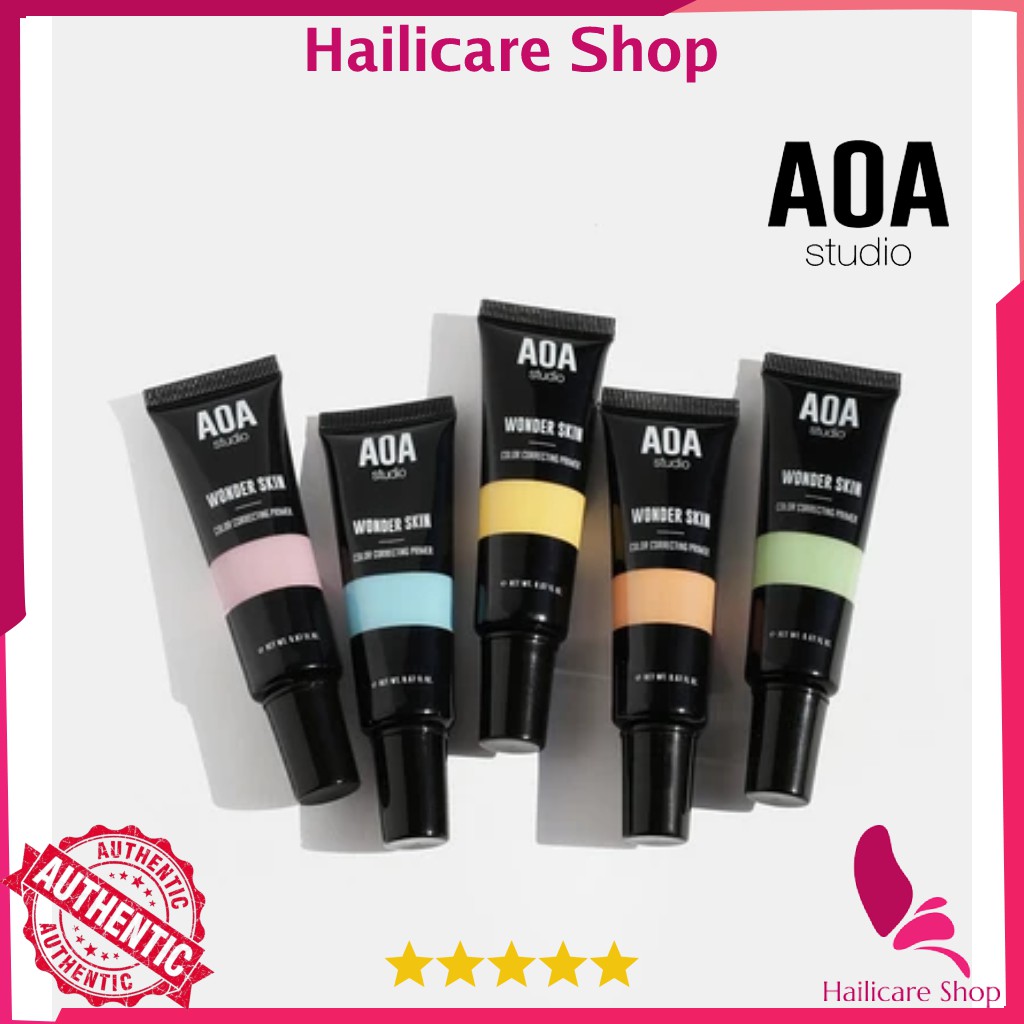 [Nhập Mỹ] Kem Lót Điều Chỉnh Tone Da AOA Wonder Skin Color Correcting Primer Green/ Yellow/ Purple/ Orange