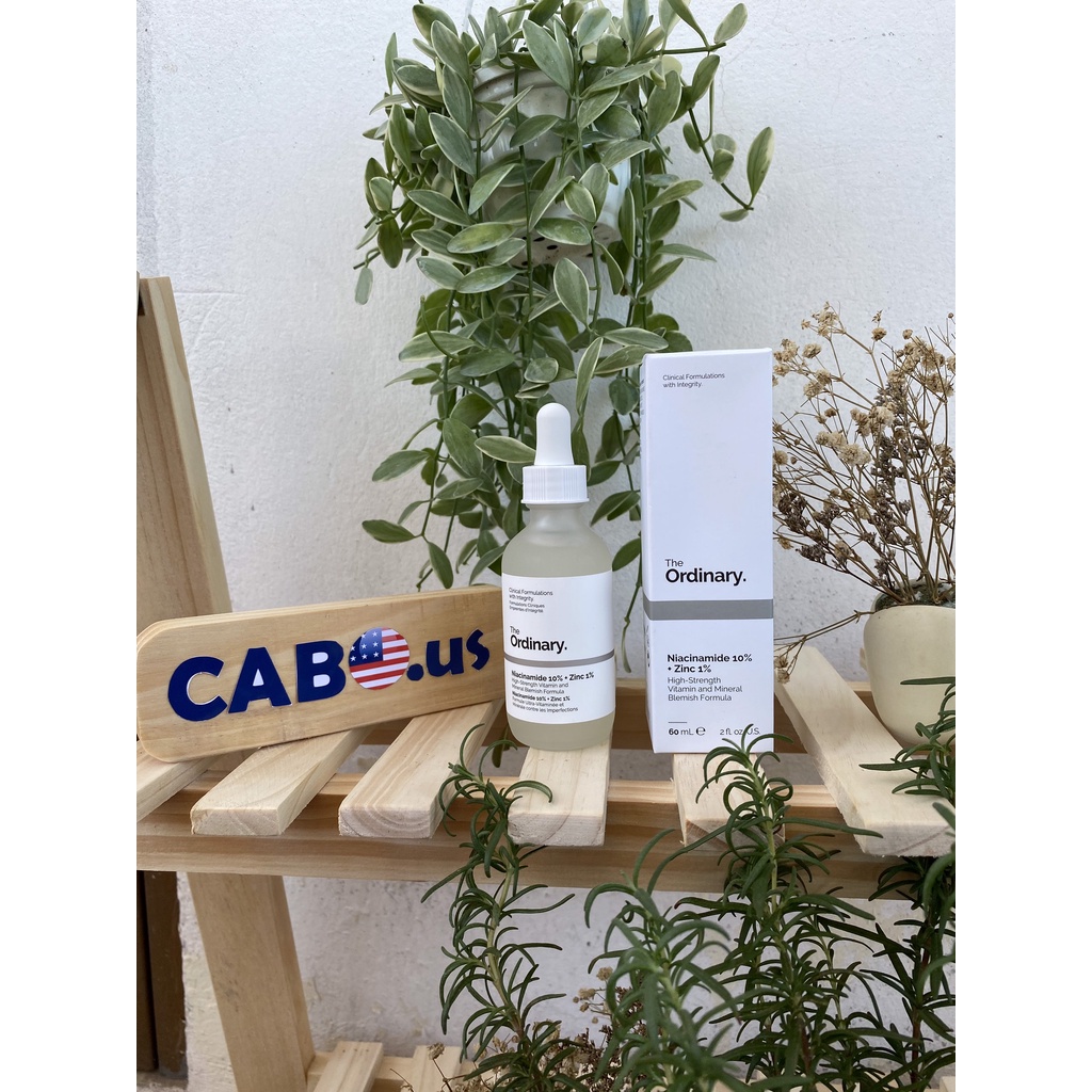 Tinh Chất Serum Niacinamide 10% + Zinc 1% The Ordinary CABOUS121 Cân Bằng Bã Nhờn Sáng Da Thu Nhỏ Lỗ Chân Lông