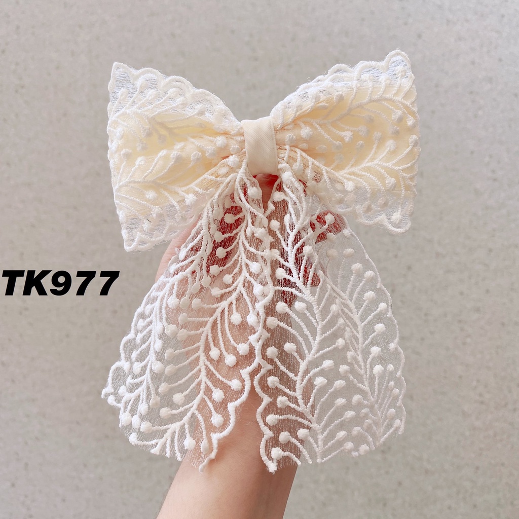 KẸP NƠ VẢI VOAN PHONG CÁCH HÀN - HÀNG THIẾT KẾ