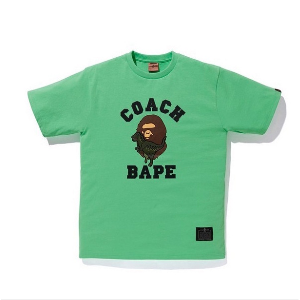 Áo thun BAPE cotton tay ngắn trẻ trung thời trang dành cho cả nam và nữ