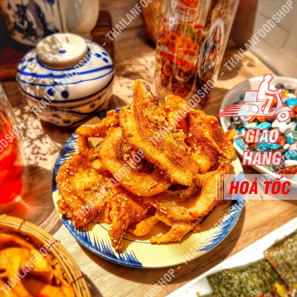 Ba Rọi Cháy Tỏi Ớt  Lon 250Gram &amp; Túi 1KG