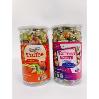 KẸO HOA QUẢ TOFFEES LỌ 225G/ KẸO TRÁI CÂY
